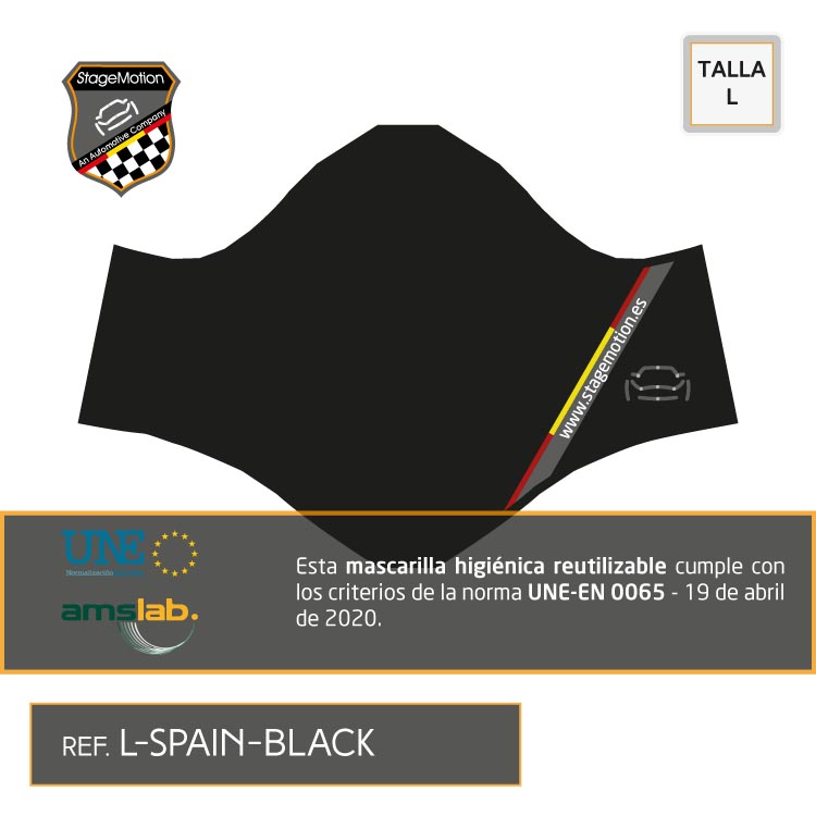 Mascarilla [L] Diseño: SPAIN BLACK